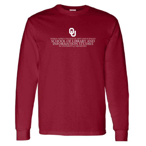 Gildan Heavy Cotton Longsleeve Basic T-Shirt -- Cardinal