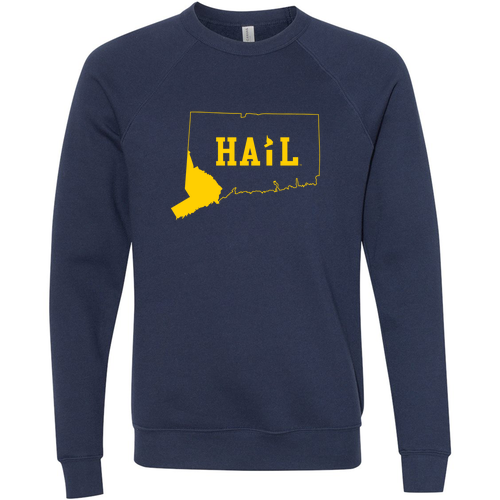 Men/Unisex Bella Canvas Soft Triblend Sponge Fleece Crewneck Sweatshirt -- Navy