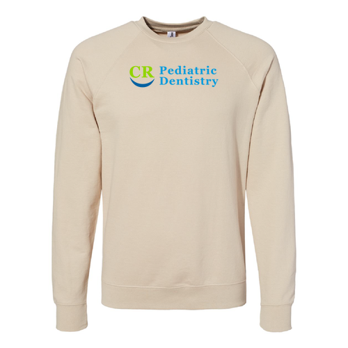 Independent Trading Co.  Icon Unisex Lightweight Loopback Terry Crew -- Sand