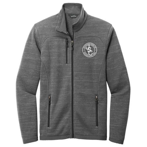 Eddie Bauer Sweater Fleece Full-Zip -- Dark Grey Heather EMBROIDERED