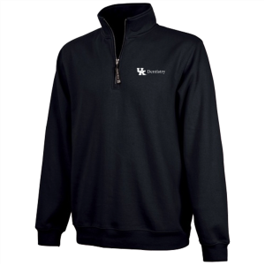 Men/Unisex Charles River Crosswind Quarter Zip Sweatshirt -- Black