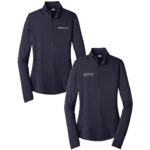 Ladies Sport-Tek Ladies PosiCharge Competitor Quarter Zip Pullover -- True Navy