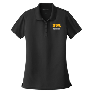 Ladies Port Authority Ladies Dry Zone UV Micro Mesh Polo -- Deep Black