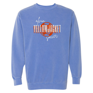 Flo Blue Comfort Colors Crewneck Sweatshirt