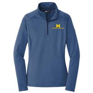 Ladies The North Face Tech Quarter Zip Fleece -- Blue Wing, $78