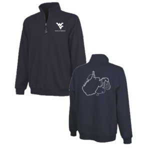 Headphones Design Men/Unisex Charles River Crosswind Quarter Zip Sweatshirt -- Navy