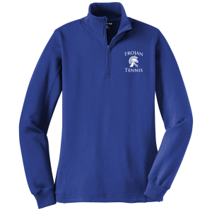 Ladies Sport Tek Ladies Quarter Zip Sweatshirt -- True Royal