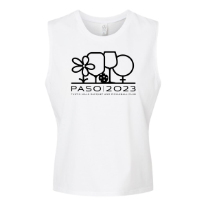 Ladies Alternative Women's Cotton Jersey Go-To Crop Muscle Tank -- White