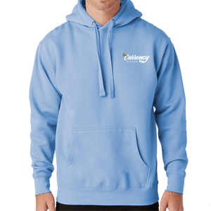 Embroidered Men/Unisex Cotton Heritage Unisex Premium Pullover Hoodie -- Carolina Blue