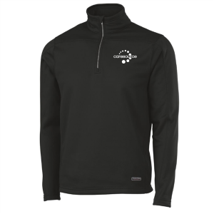 Men/Unisex Charles River Stealth Zip Pullover -- Black