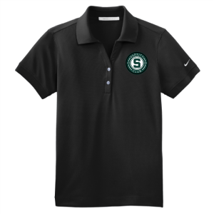 Ladies Nike Golf Ladies Dri-Fit Classic Polo -- Black