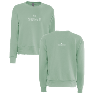 Ladies Next Level Ladies' Laguna Sueded Sweatshirt -- Stonewash Green