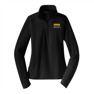 Ladies Sport Tek Ladies Sport Wick Stretch Half Zip Pullover -- Black