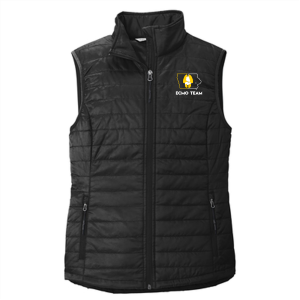 Ladies Port Authority Packable Puffy Vest -- Deep Black