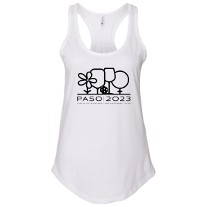 Ladies Next Level Ladies Gathered Racerback Tank -- White
