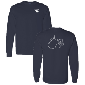 Headphones Design Men/Unisex Gildan Heavy Cotton Longsleeve Basic T-Shirt -- Navy