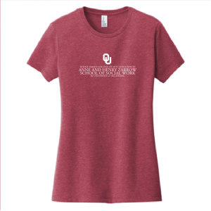 Ladies District Made Women's Very Important Tee -- Heathered Cardinal