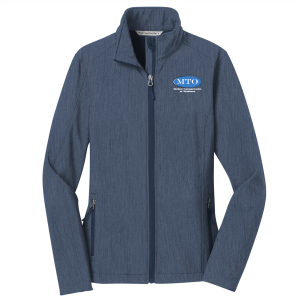 Ladies Port Authority Ladies Core Soft Shell Jacket -- Navy Heather