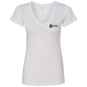 Ladies Ideal V-Neck Tee -- White