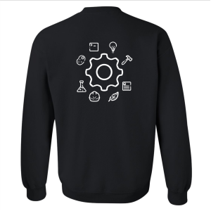 Men/Unisex Gildan Heavy Blend Crew Neck Sweatshirt -- Black