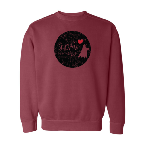 Men/Unisex Comfort Colors Crewneck Sweatshirt -- Crimson