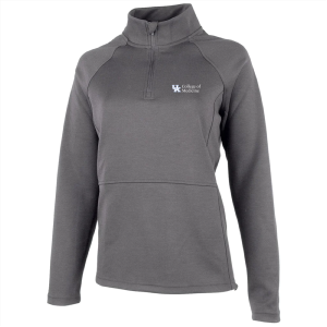 Ladies Charles River Women's Seaport Quarter Zip -- Grey