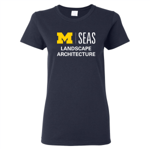 Ladies Gildan Heavy Cotton Missy Fit Tee -- Navy