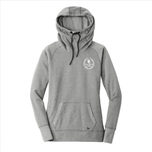 Ladies New Era Ladies TriBlend Fleece Pullover Hoodie -- Shadow Grey Heather