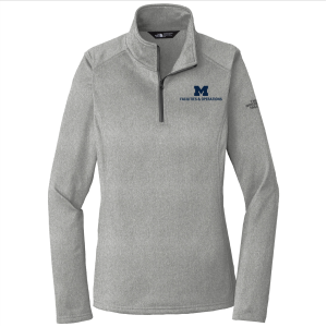Ladies The North Face Tech Quarter Zip Fleece -- Asphalt Grey Heather, $78