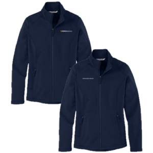 Ladies Port Authority Ladies Grid Fleece Jacket -- River Blue Navy