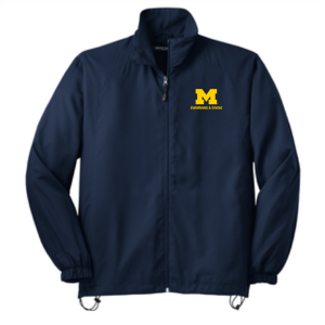 Men/Unisex Sport Tek Full Zip Wind Jacket -- True Navy