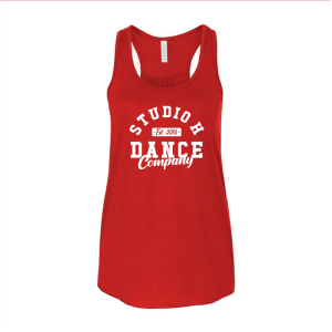 Ladies Bella Canvas Lightweight Flowy Tank -- Red