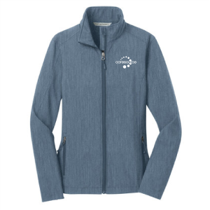 Ladies Port Authority Ladies Core Soft Shell Jacket -- Navy Heather