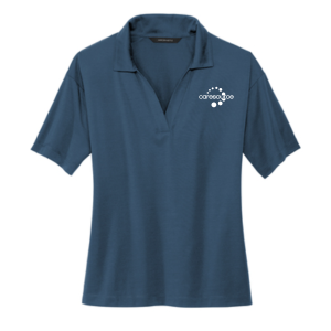 Ladies Mercer+Mettle Women's Stretch Jersey Polo -- Parisian Blue