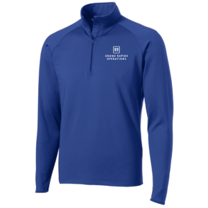 Men/Unisex Sport Tek Sport Wick Stretch Half Zip Pullover -- True Royal