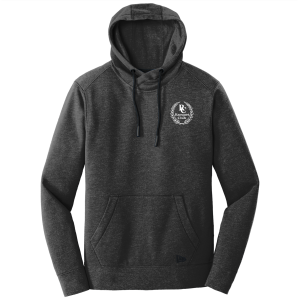 Mens New Era Tri Blend Fleece Pullover Hoodie -- Black Heather