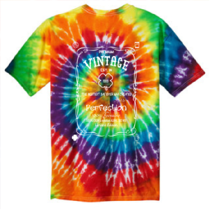 Men/Unisex Port and Company Tie Dye Tee -- Rainbow