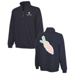 Carrot Passage Men/Unisex Charles River Crosswind Quarter Zip Sweatshirt -- Navy