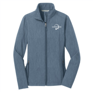Ladies Port Authority Ladies Core Soft Shell Jacket -- Navy Heather