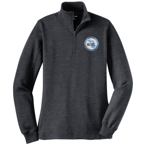 Ladies Sport Tek Ladies Quarter Zip Sweatshirt -- Graphite Heather