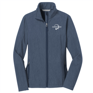 Ladies Port Authority Ladies Core Soft Shell Jacket -- Navy Heather