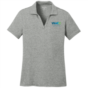 Ladies Sport-Tek Ladies PosiCharge RacerMesh Polo -- Grey Heather