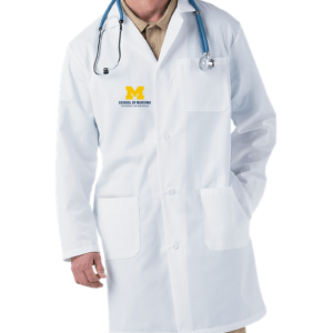 UNISEX Uniform Advantage 3/4 Length Lab Coat -- White