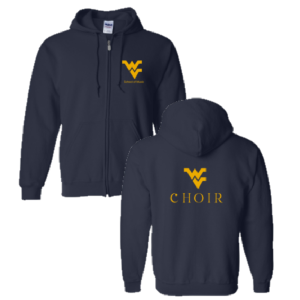 Men/Unisex Gildan Full Zip Hooded Sweatshirt -- Navy