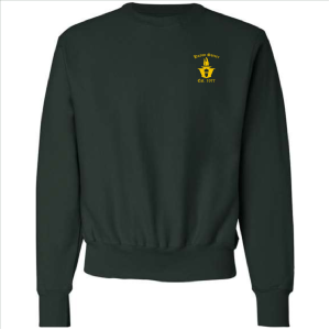 Men/Unisex Champion Reverse Weave Crewneck Sweatshirt -- Dark Green