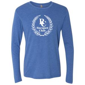 Men's TriBlend Long Sleeve Crew -- Vintage Royal