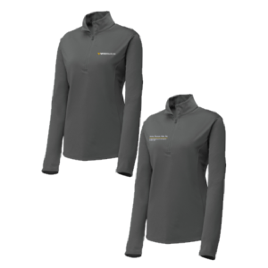 Ladies Sport-Tek Ladies PosiCharge Competitor Quarter Zip Pullover -- Iron Grey