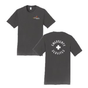 Emergency Services Design - Men/Unisex Port and Company Fan Favorite Tee -- Charcoal