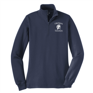 Ladies Sport Tek Ladies Quarter Zip Sweatshirt -- True Navy