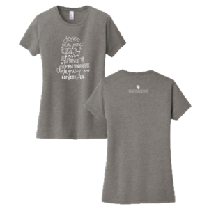 Ladies District Made Women's Very Important Tee -- Grey Frost